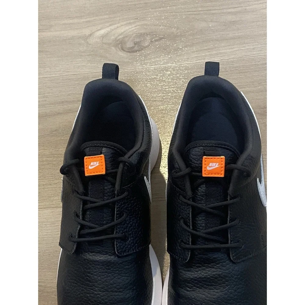 Nike Roshe One Premium Black Total Orange Athletic Shoes Sneakers Women's Size 8